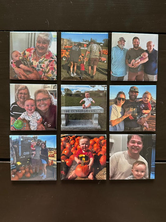 9 Pack Photo Magnets